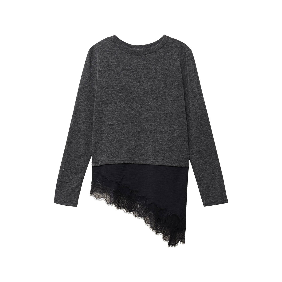 Pull manches longues gris foncé, CACHE CACHE