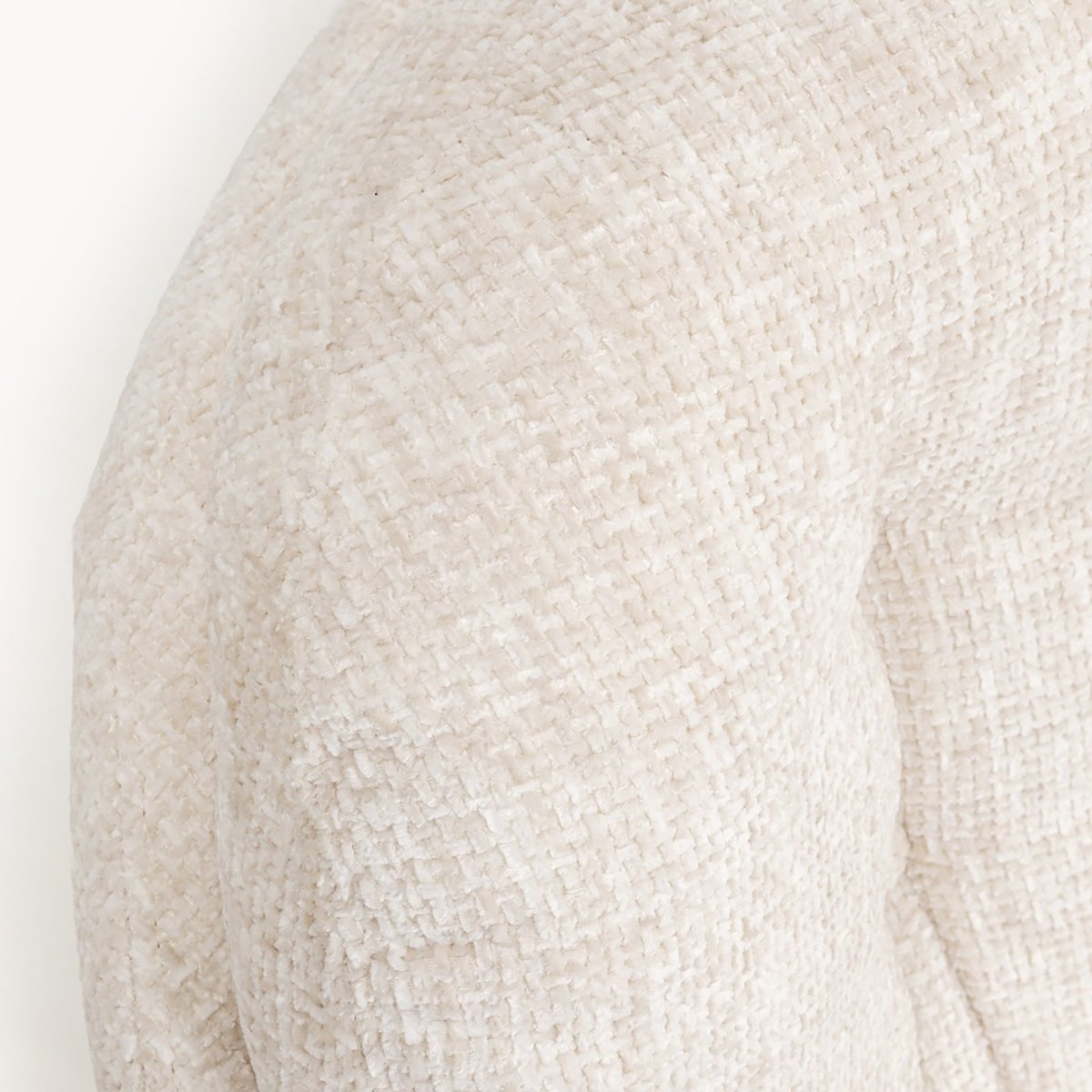 Fauteuil en polyester et acier, COSY beige, KARE DESIGN