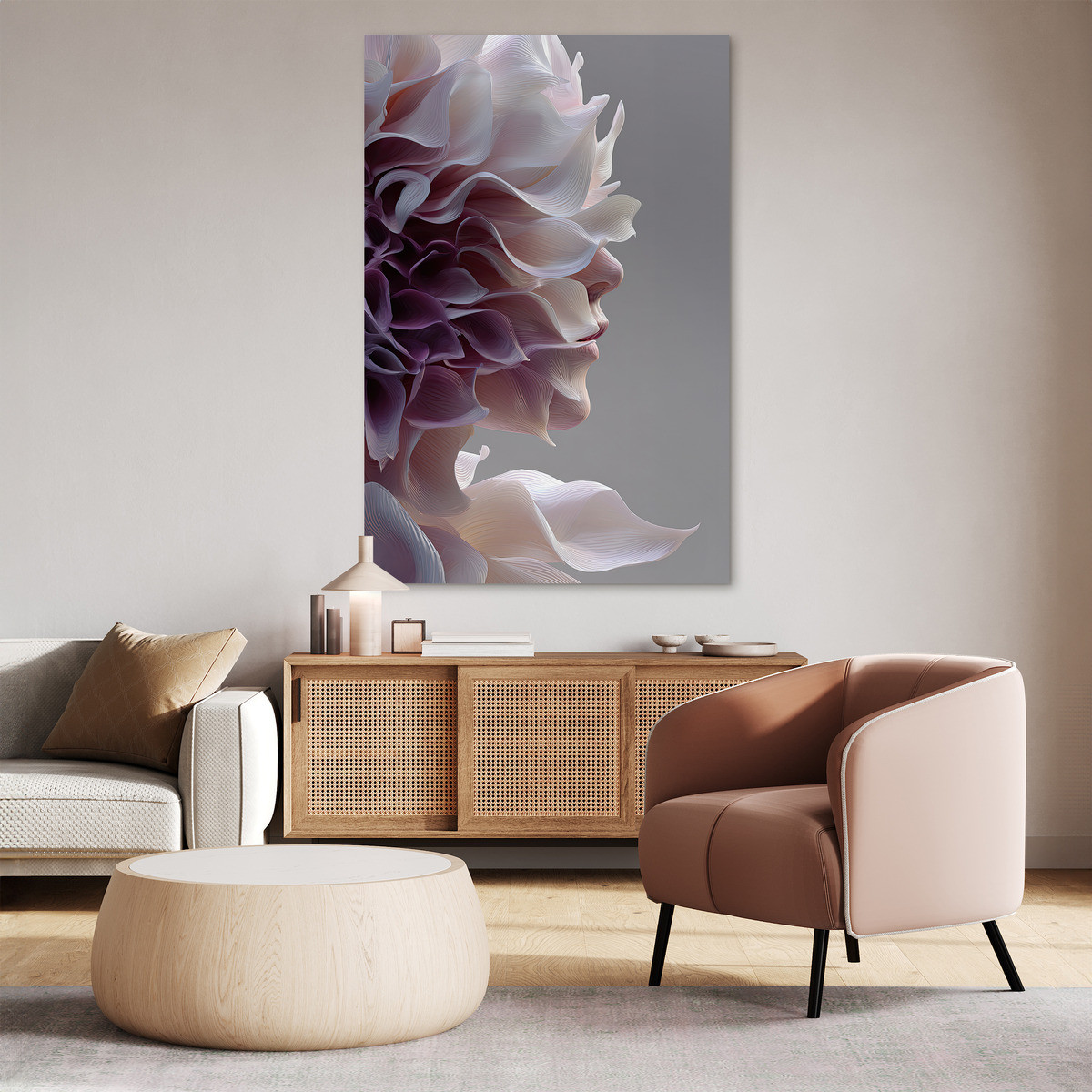 Tableau Sur Toile Portrait Conscience Florale FLEUR tableaux sur toile-rose, CEANOTHE