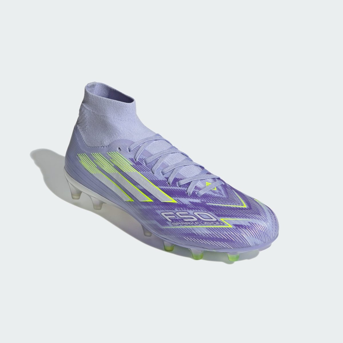 Chaussures F50 Sparkfusion Pro Terrain Souple/Synthétique violet tone / lucid lemon / purple rush, adidas Performance