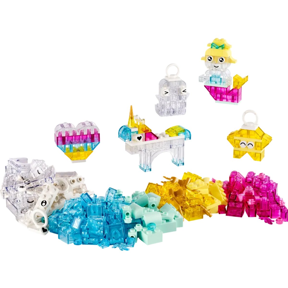 LEGO Classic - Boîte de Briques Transparentes Magiques - 11040 transparentes, LEGO