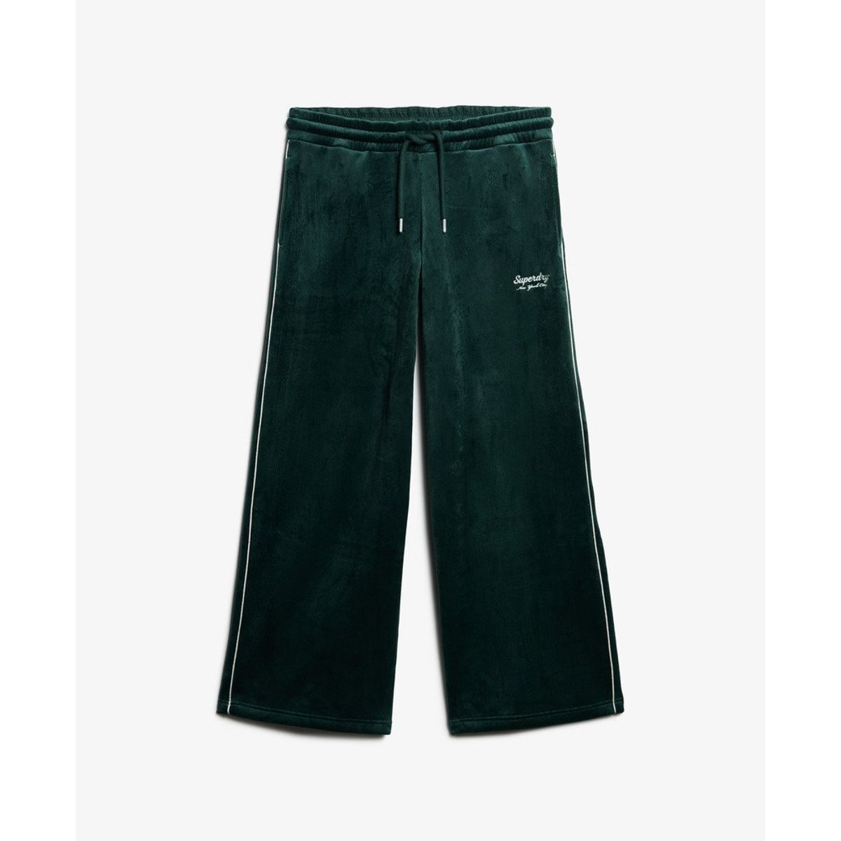 Pantalon de survêtement en velours Country Club vert émail, SUPERDRY
