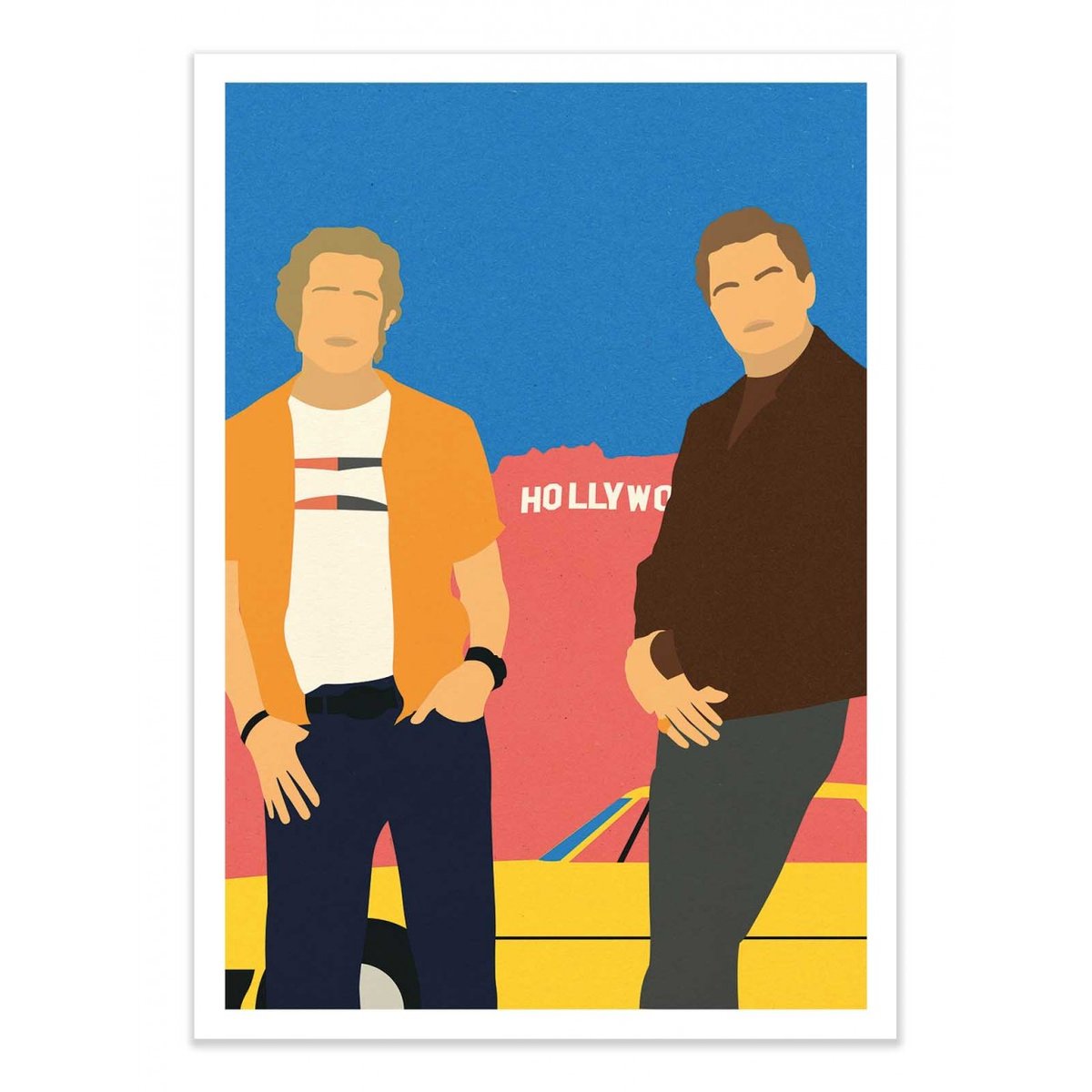 Affiche d’art et cadre noir 50 x 70 cm - Cliff and Rick - Rosi Feist affiche d'art, WALL EDITIONS