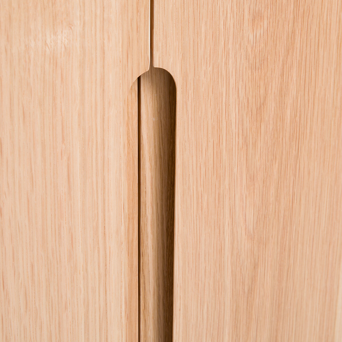 Élément armoire à angle rond pour dressing modulable, en plaqué chêne, EVORIA naturel, AM.PM