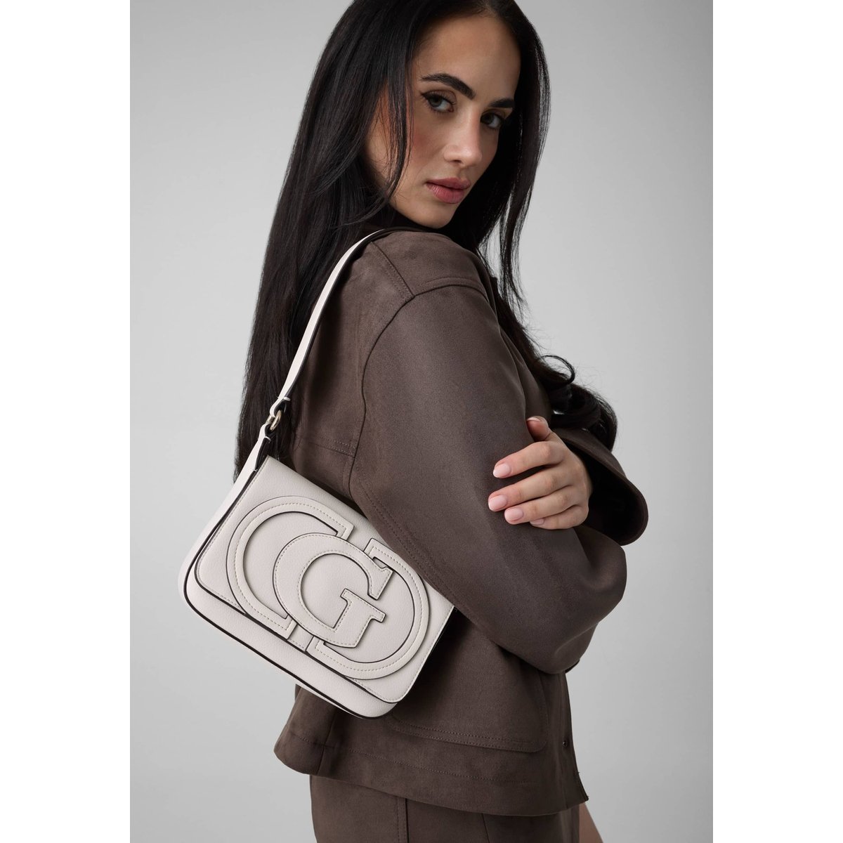 Sac Logo Ruby blanc, GUESS