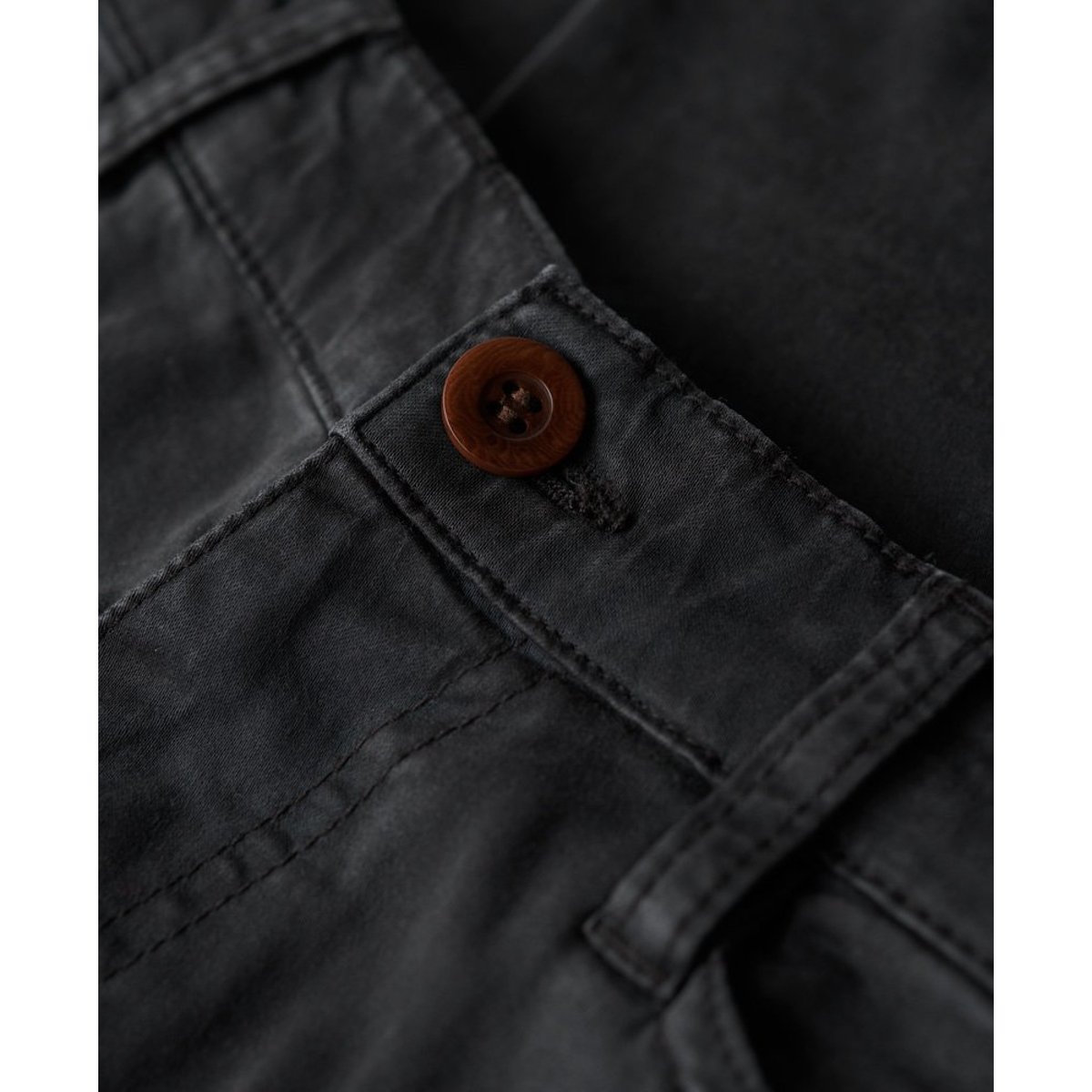 Pantalon cargo skinny noir délavé, SUPERDRY