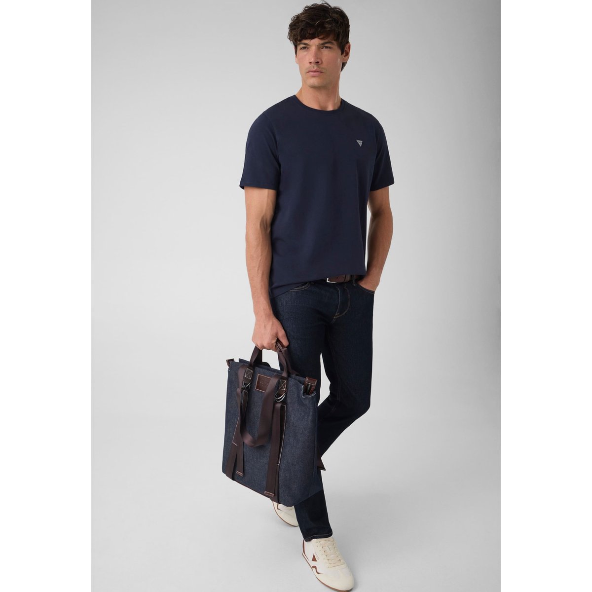 Sac Tote Oslo bleu foncé, GUESS