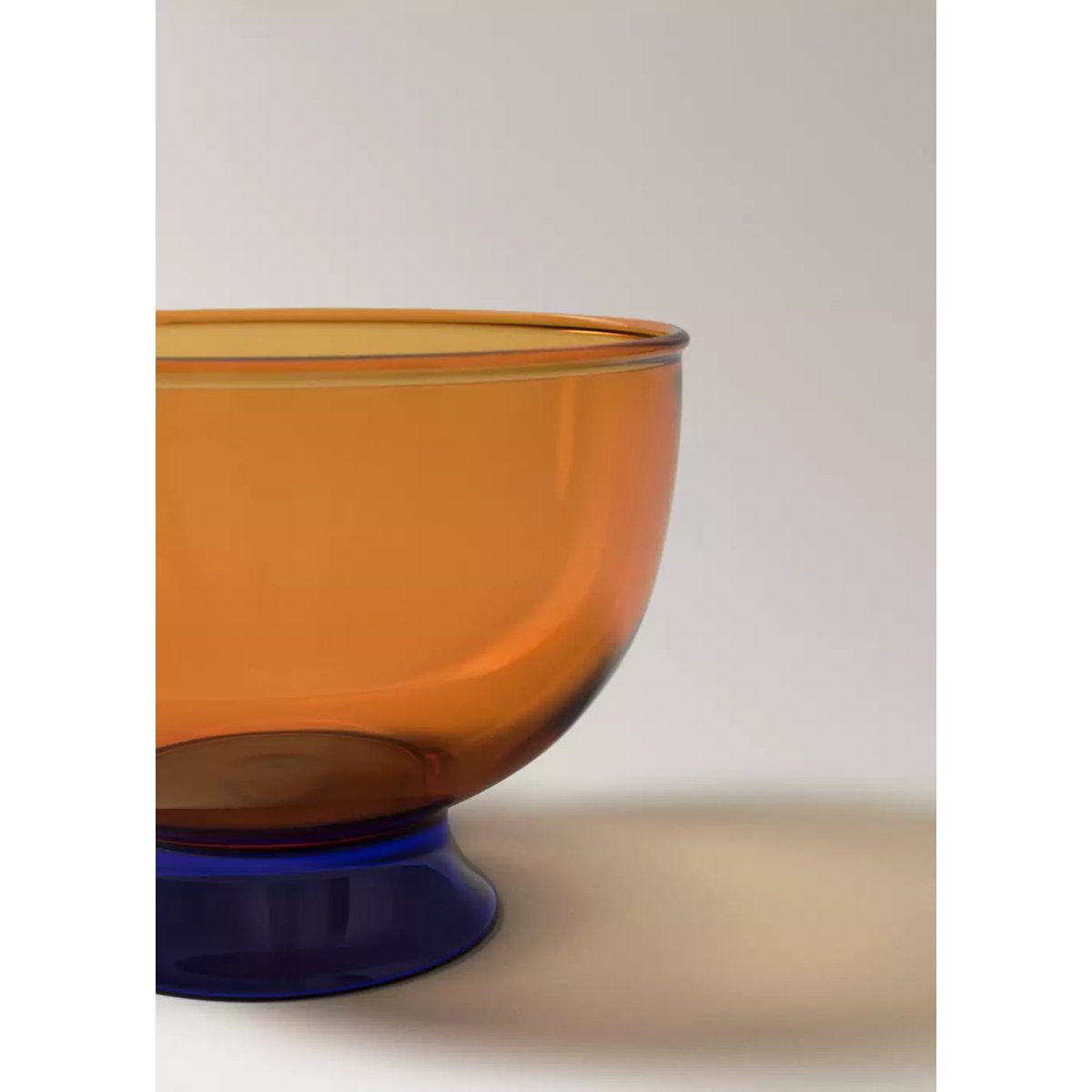 Bol en verre bicolore orange, MANGO HOME