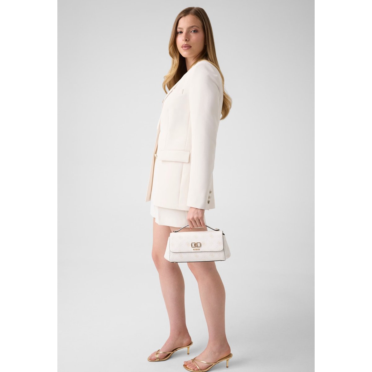 Sac Logo Emelie blanc, GUESS