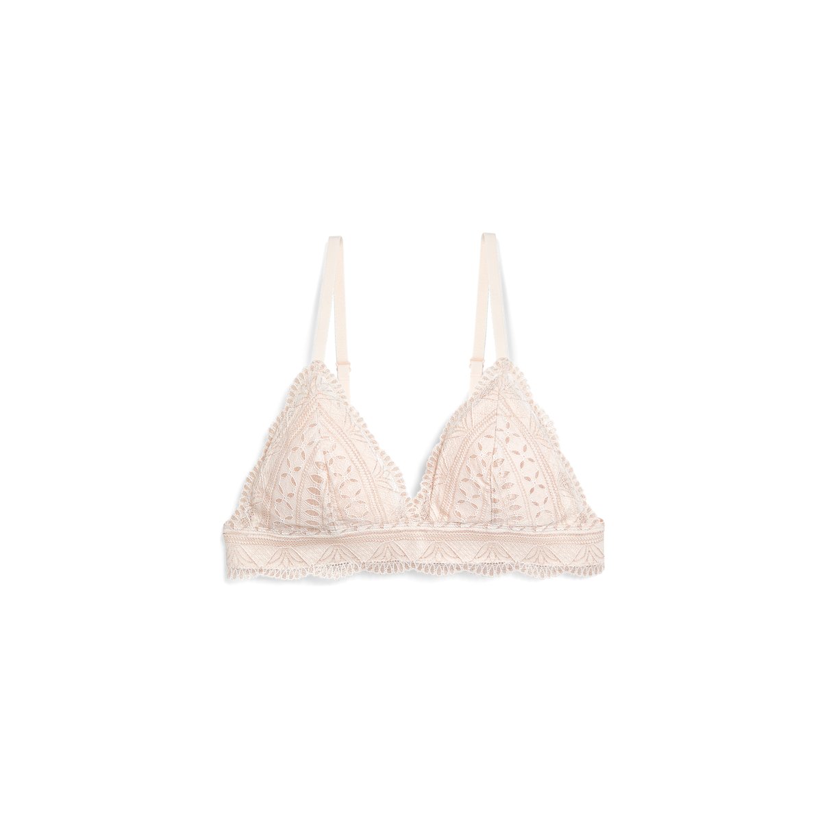 Soutien-gorge N.8 - Le triangle sans armatures IDOLE rose poudre, ETAM