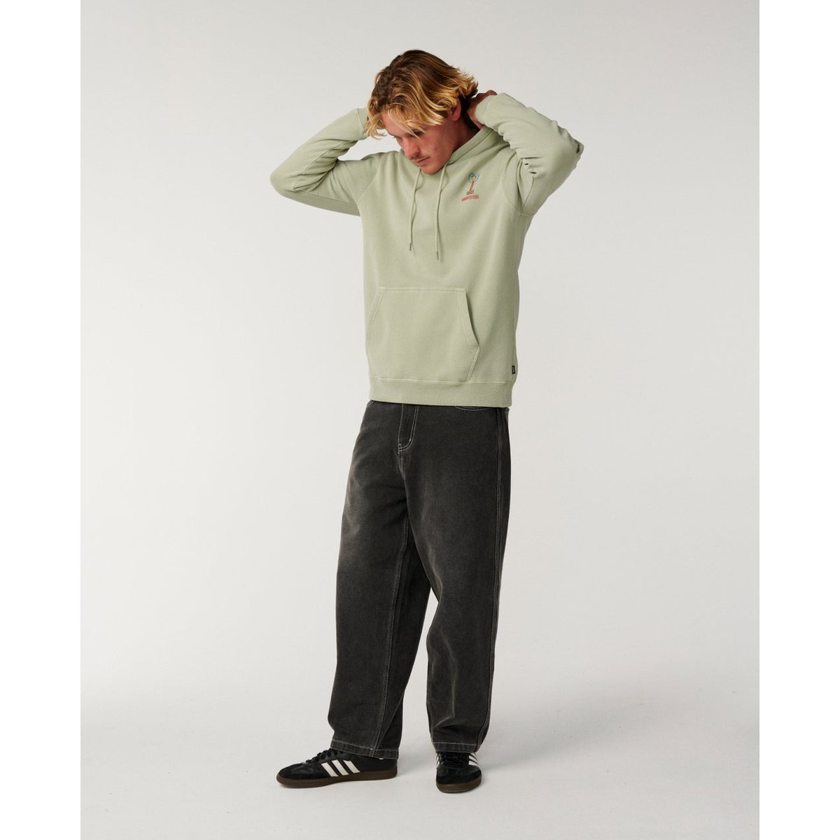 Sweat à capuche PACIFIC RINSE HIGGINS sauge, RIP CURL