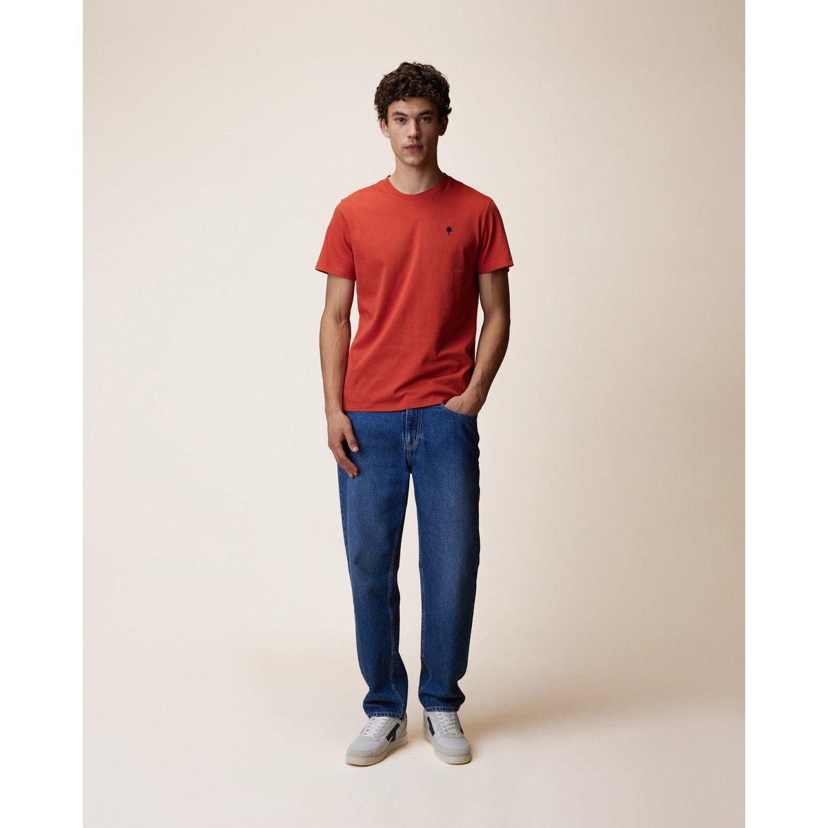 T-shirt en maille brique, FAGUO