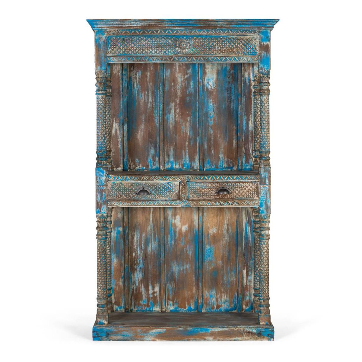 Etagère bleu, DECORATION D’AUTREFOIS