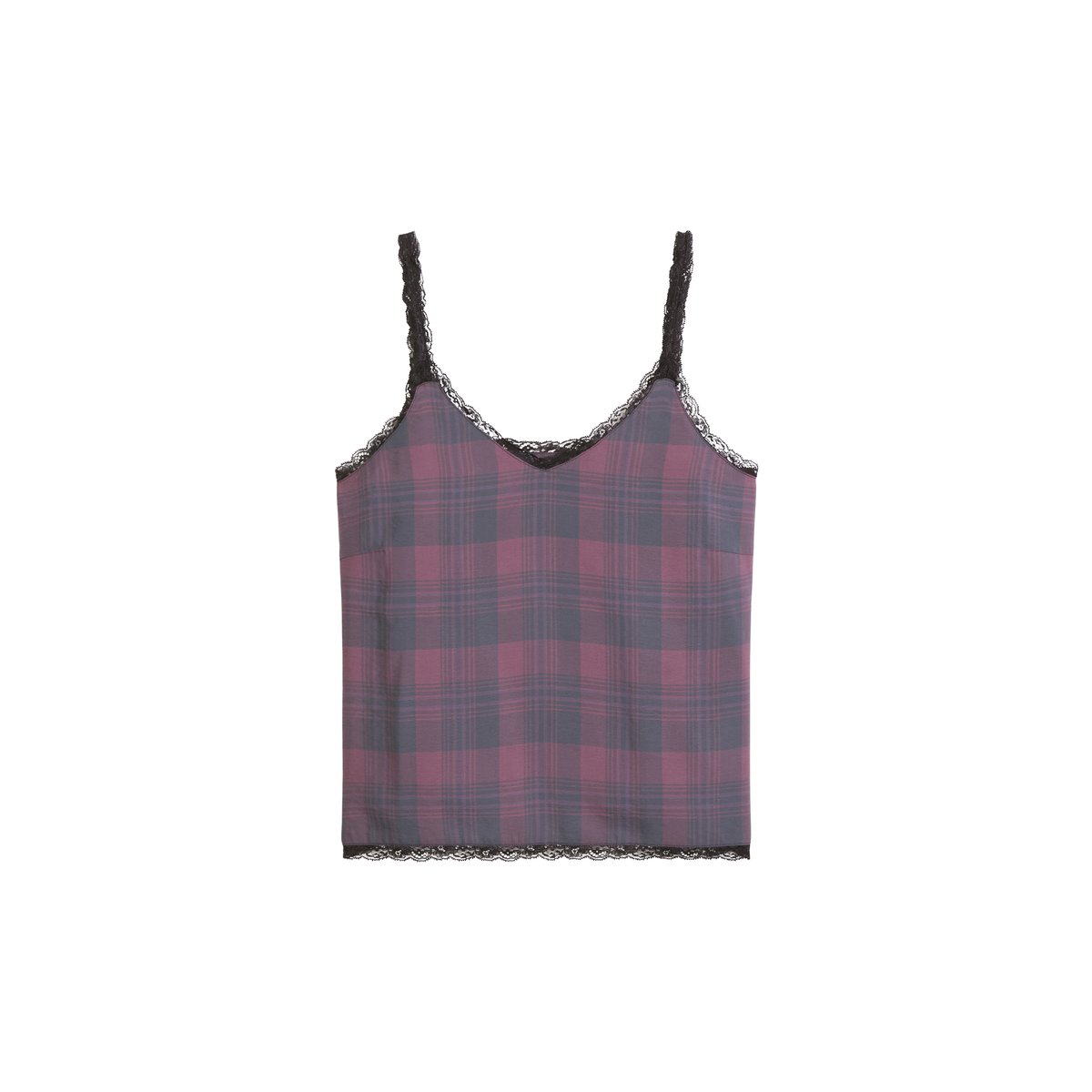 Top en dentelle imprimée, coupe droite en TENCEL™ Modal noir, MARC O’POLO DENIM