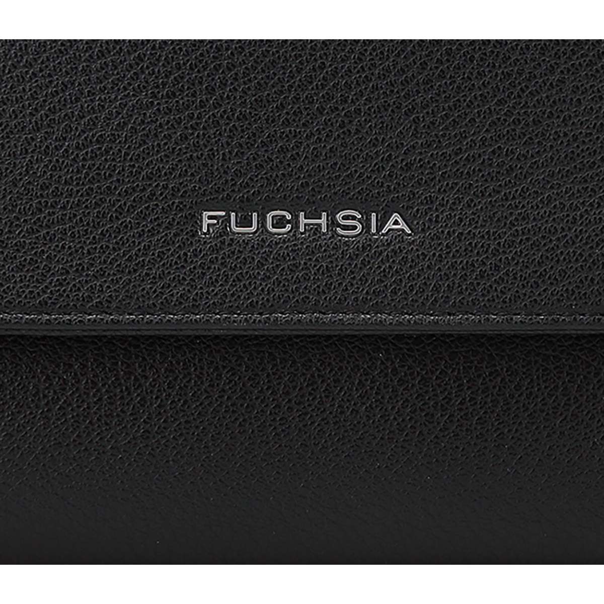 Portefeuille noir, FUCHSIA
