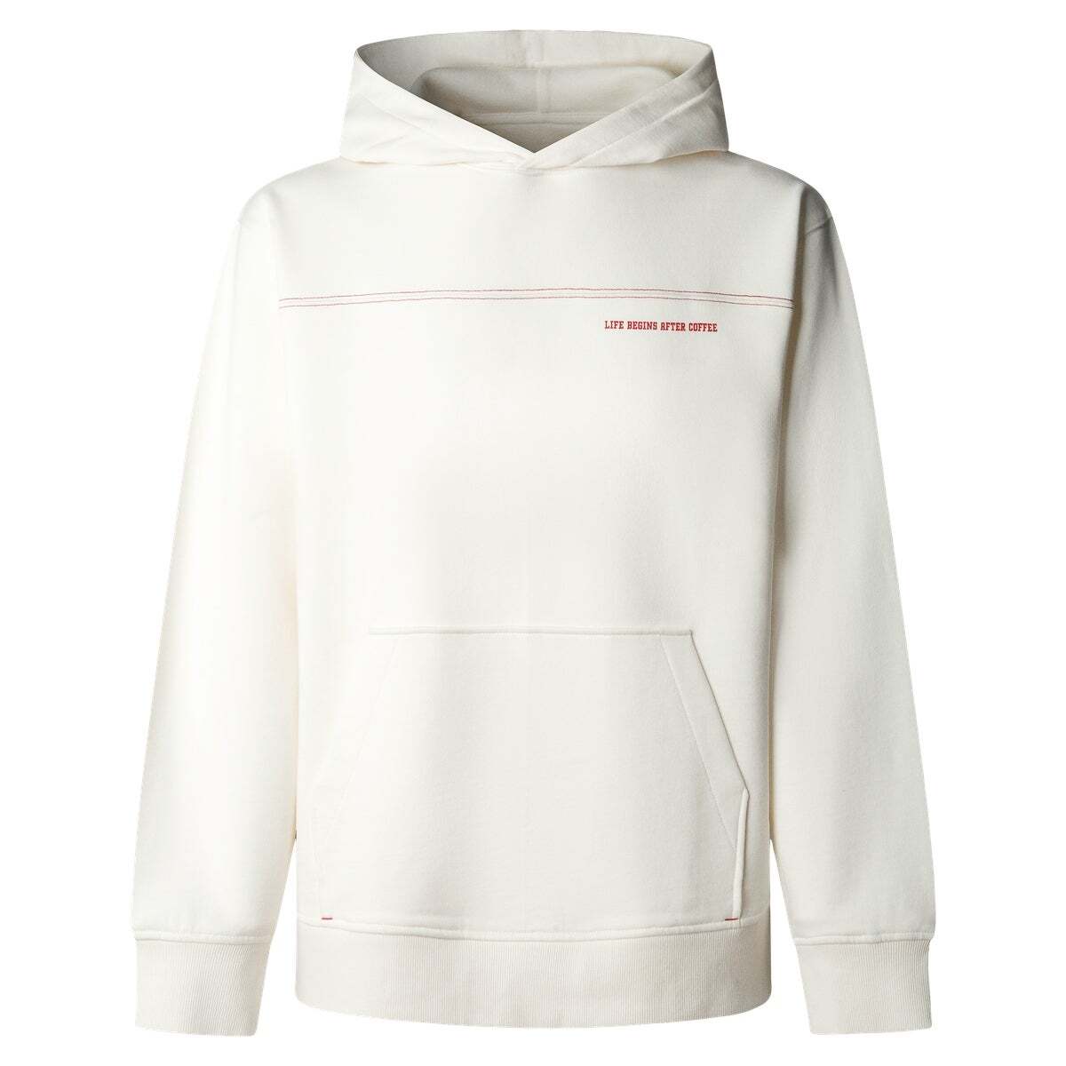 Sweat À Capuche Coupe Casual blanc cassé, PEPE JEANS