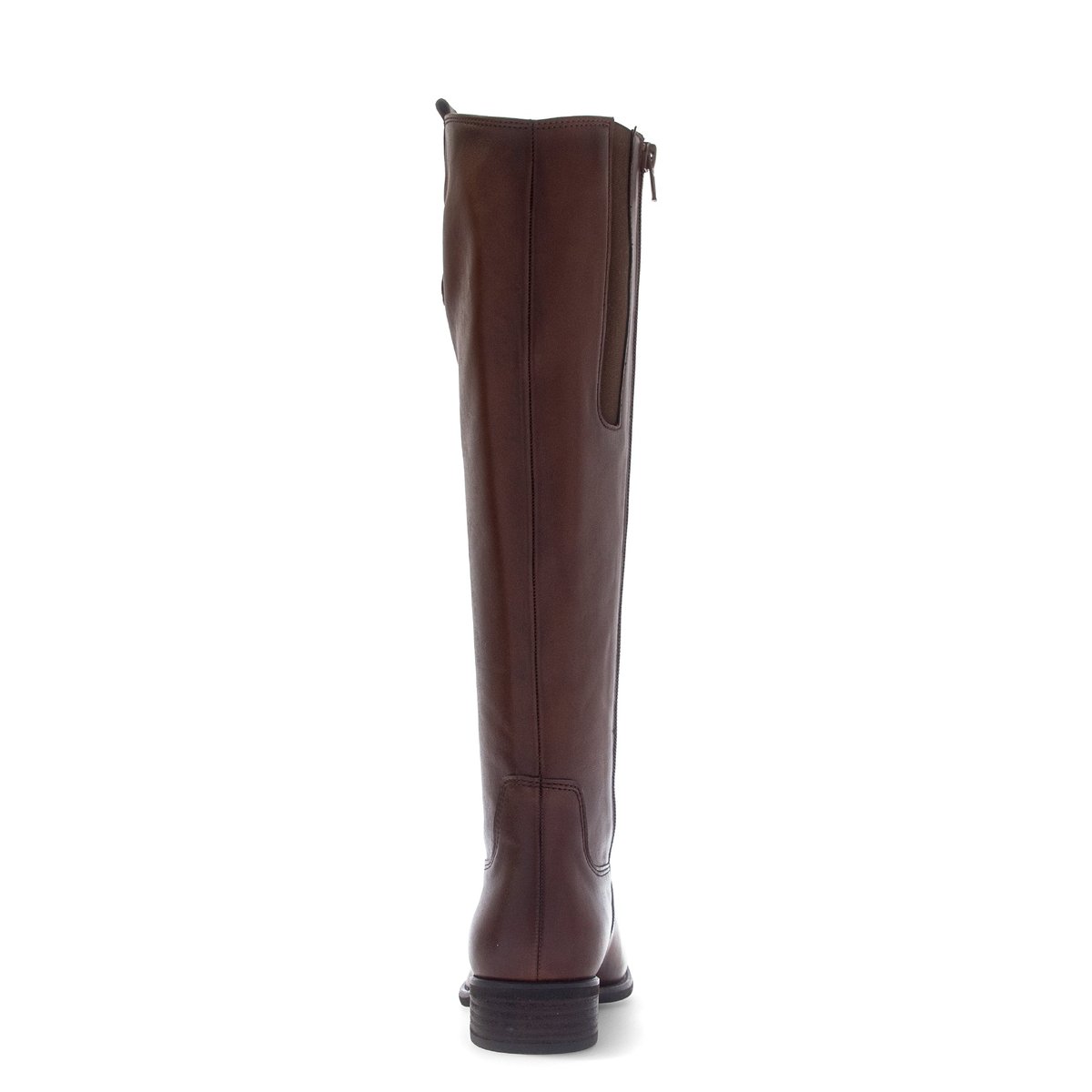 Bottes en cuir lisse à talon décroché cognac, GABOR