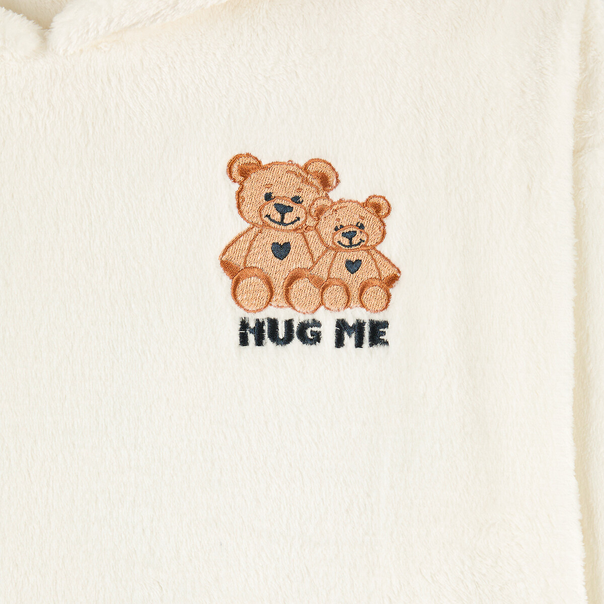 Bear Print Flannel Pyjamas ecru/navy, LA REDOUTE COLLECTIONS