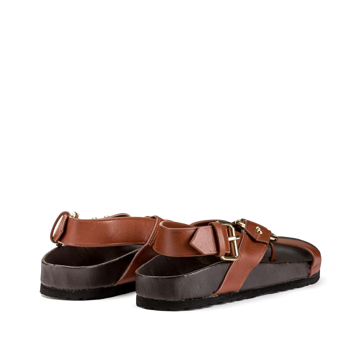 Sandales en cuir à brides MEXICO marron, SOEUR