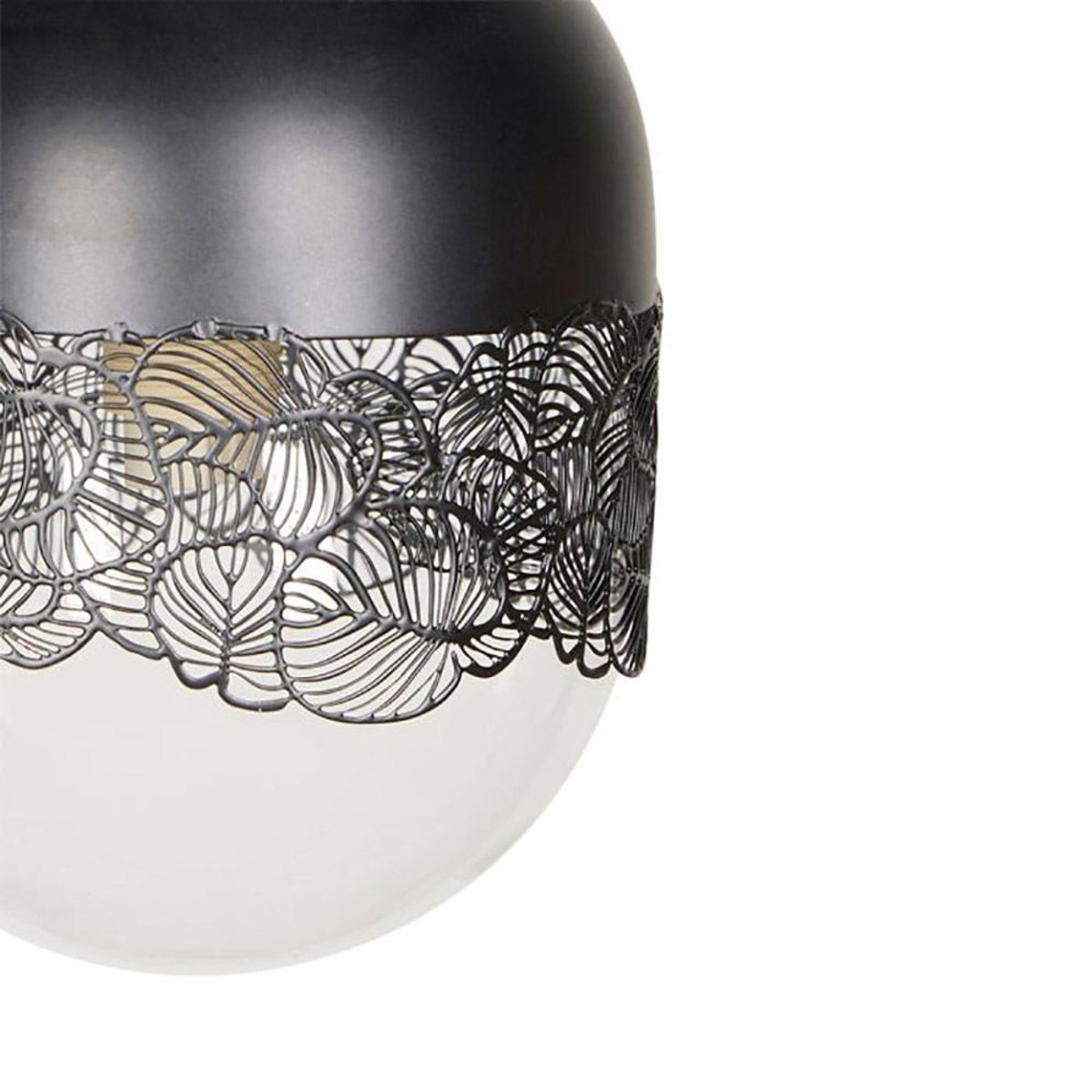 Suspension Triple Métal Noir Stilla noir, DECORATIE