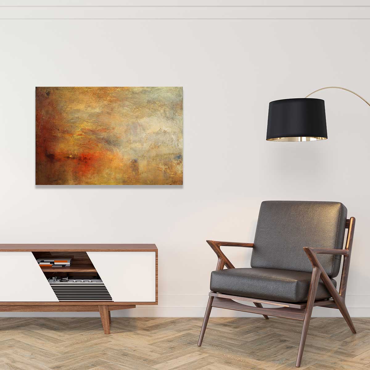 Tableau célèbre de Joseph Mallord William Turner tableau alu dibond, HEXOA