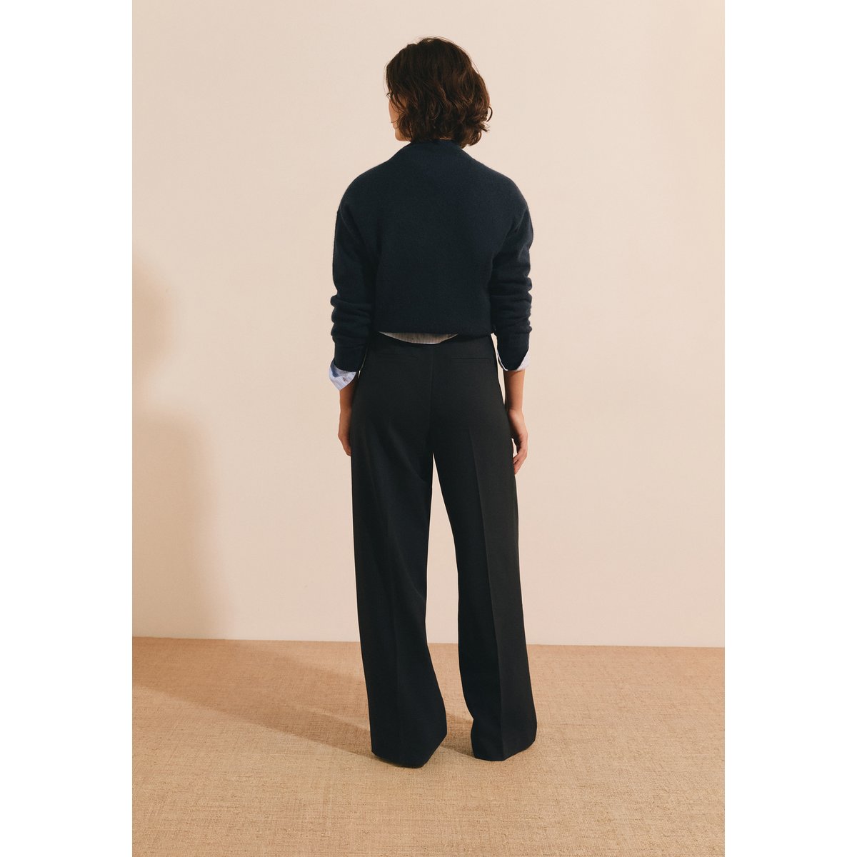Pantalon coupe droite NEW MUSE encre, ETAM