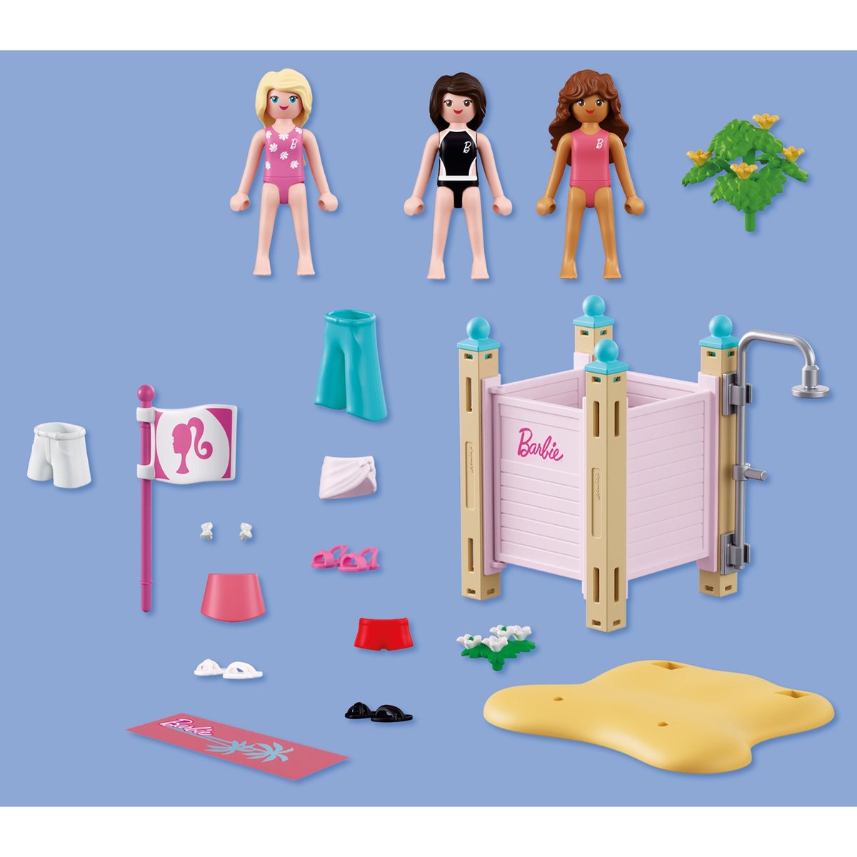 Cabine de plage multicolore, PLAYMOBIL