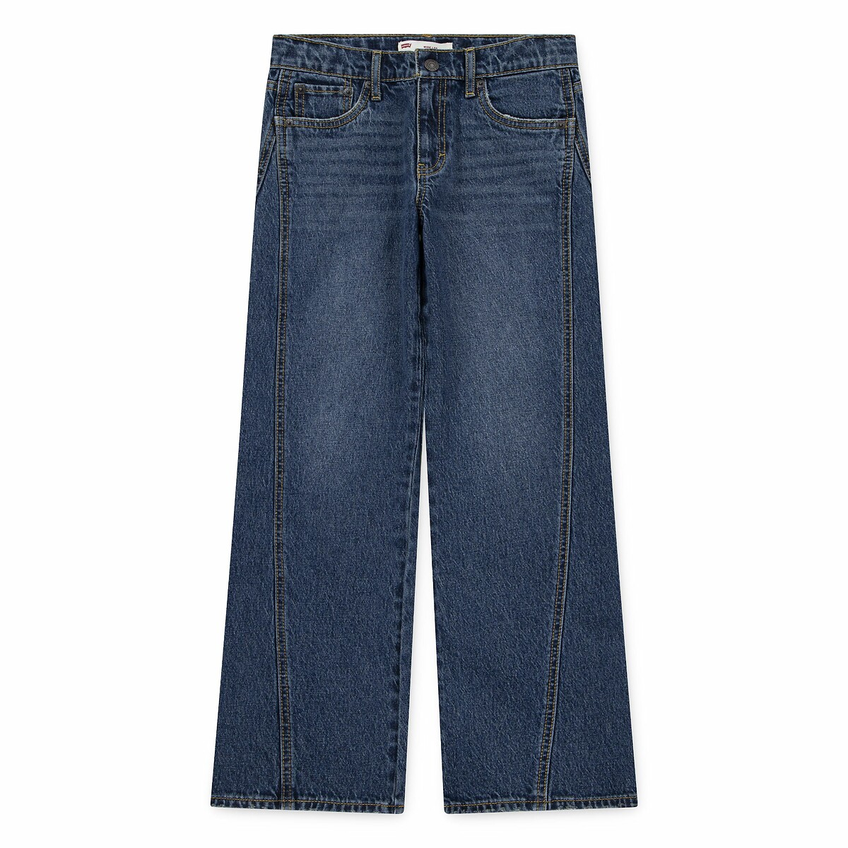 Jean large avec couture devant milieu de jambe bleu délavé, LEVI'S KIDS