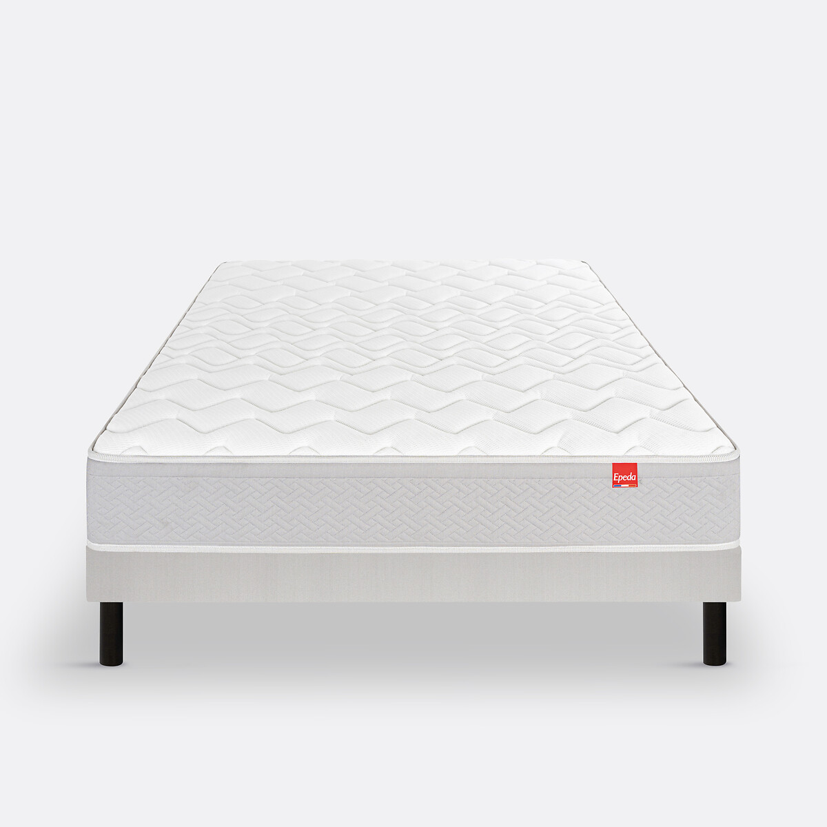Matras 620 pocketveren, heel stevig, L'ailleurs wit/muisgrijs, EPEDA
