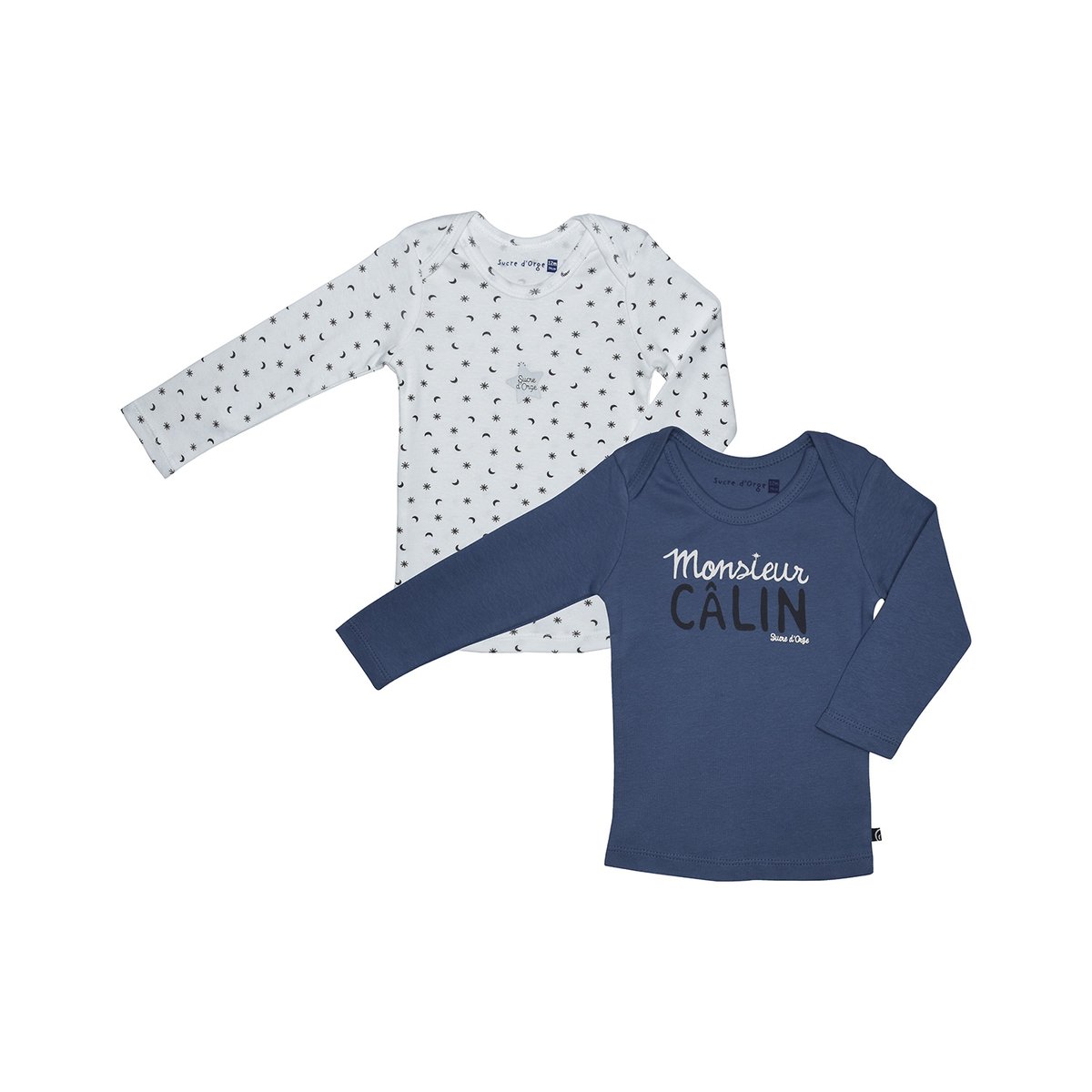 Lot 2 maillots de corps garcon figari bleu, SUCRE D'ORGE