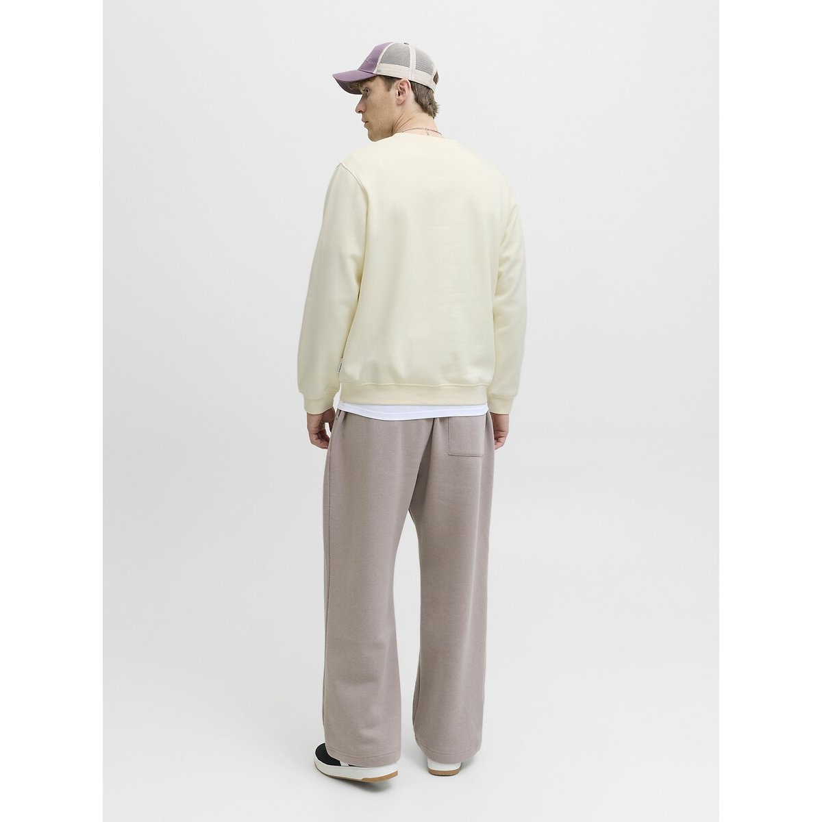 Sweat col rond ecru, JACK & JONES