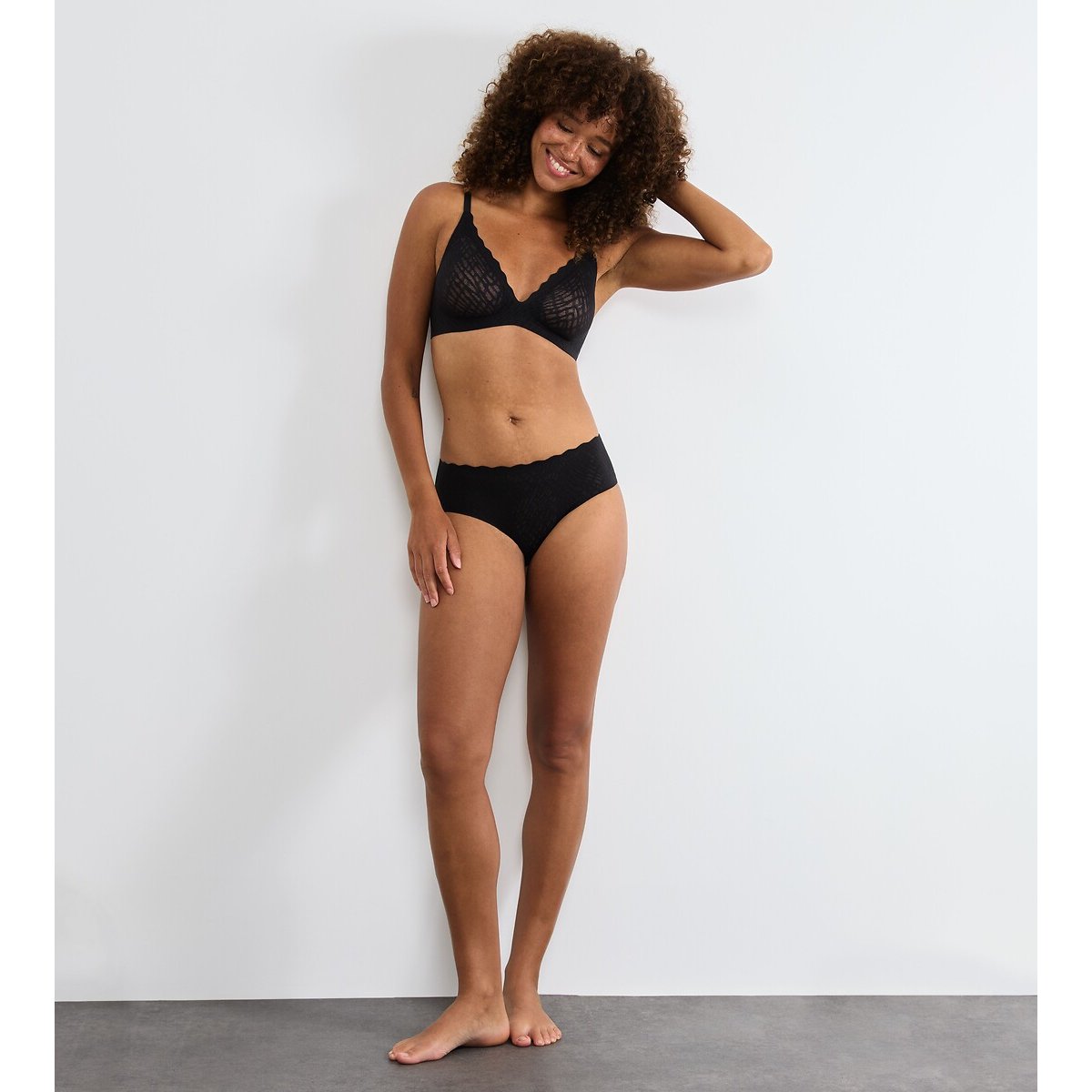 ZERO FEEL BLISS push-up bh zonder beugels zwart, SLOGGI
