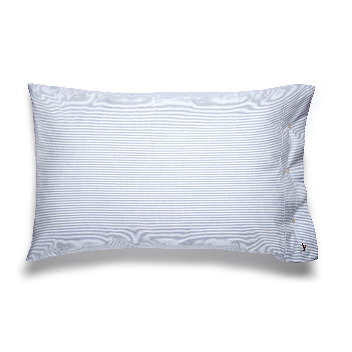 Lot de 2 taies en percale de coton, OXFORD blue, RALPH LAUREN HOME