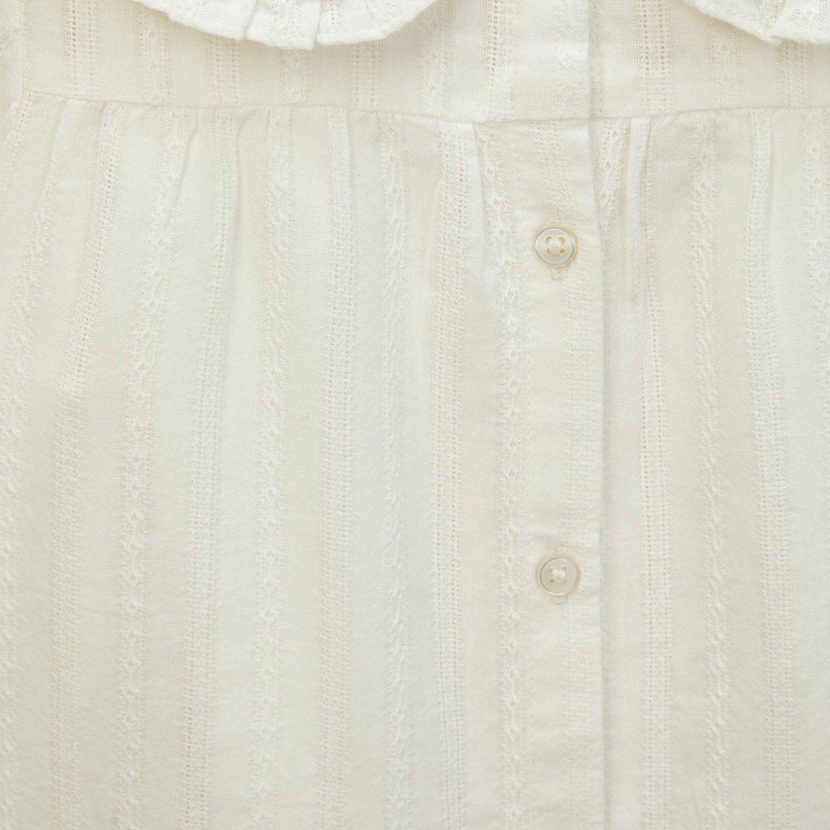 Blouse fantaisie en coton BIO GOTS ecru, BOUT'CHOU