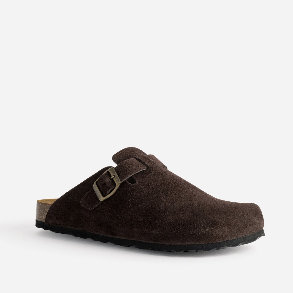 Sandale Plate en cuir DONALD marron, ERAM