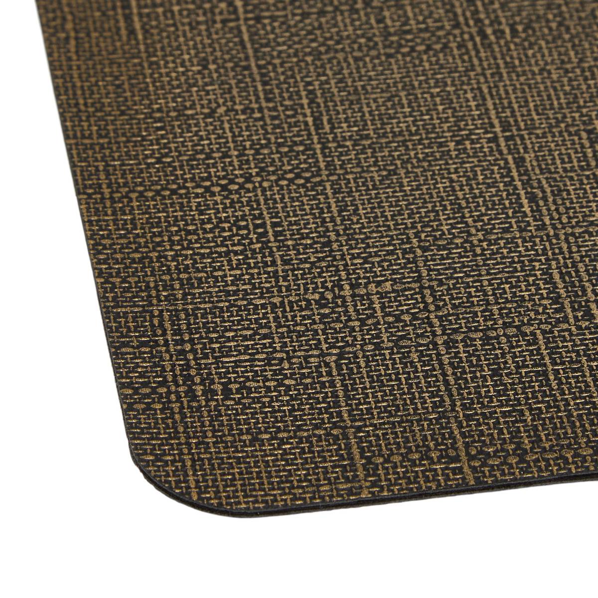 Set de table rectangulaire ESMEE noir, ATMOSPHERA