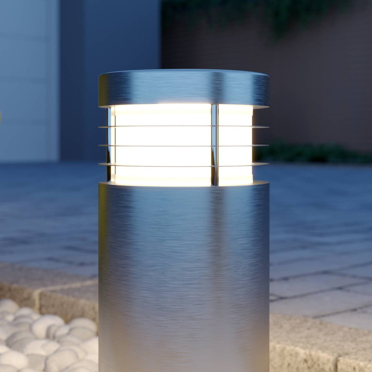 Luminaire extérieur moderne, Caramia acier inoxydable, ARCCHIO