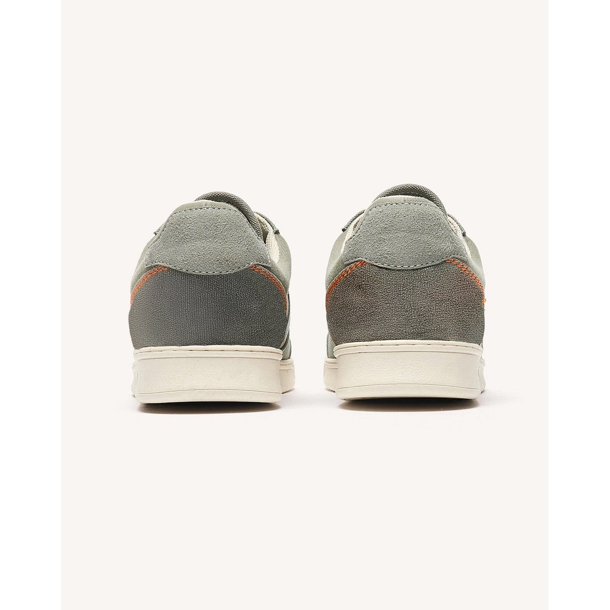 Baskets basses tissu HAZEL kaki foncé, FAGUO