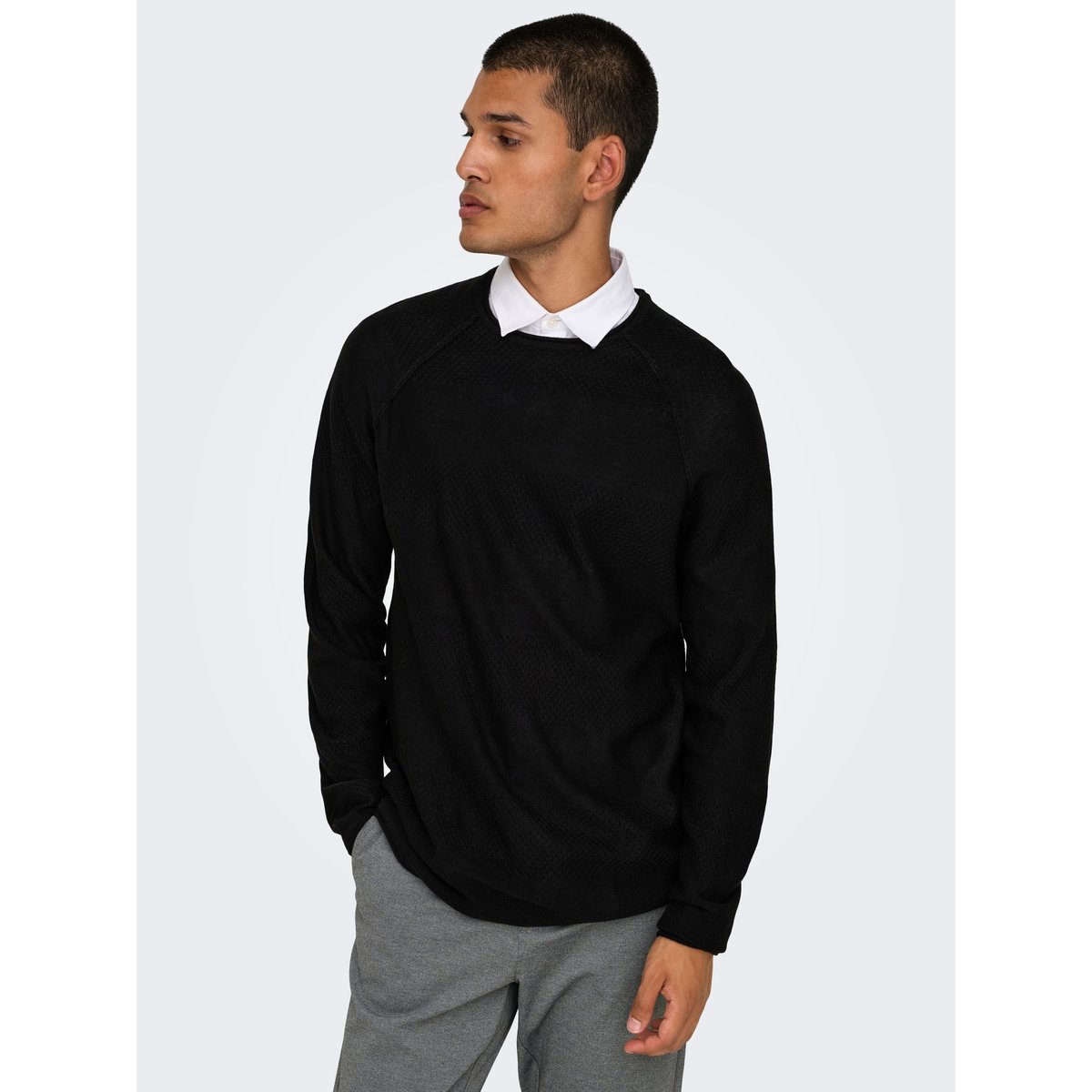 Pull En Maille black 1, ONLY & SONS