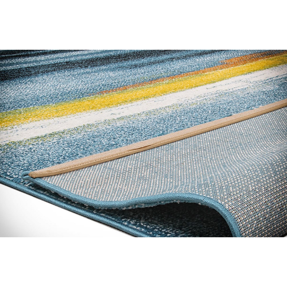 Tapis salon et chambre moderne et design TIDE multicolore, NOVATREND