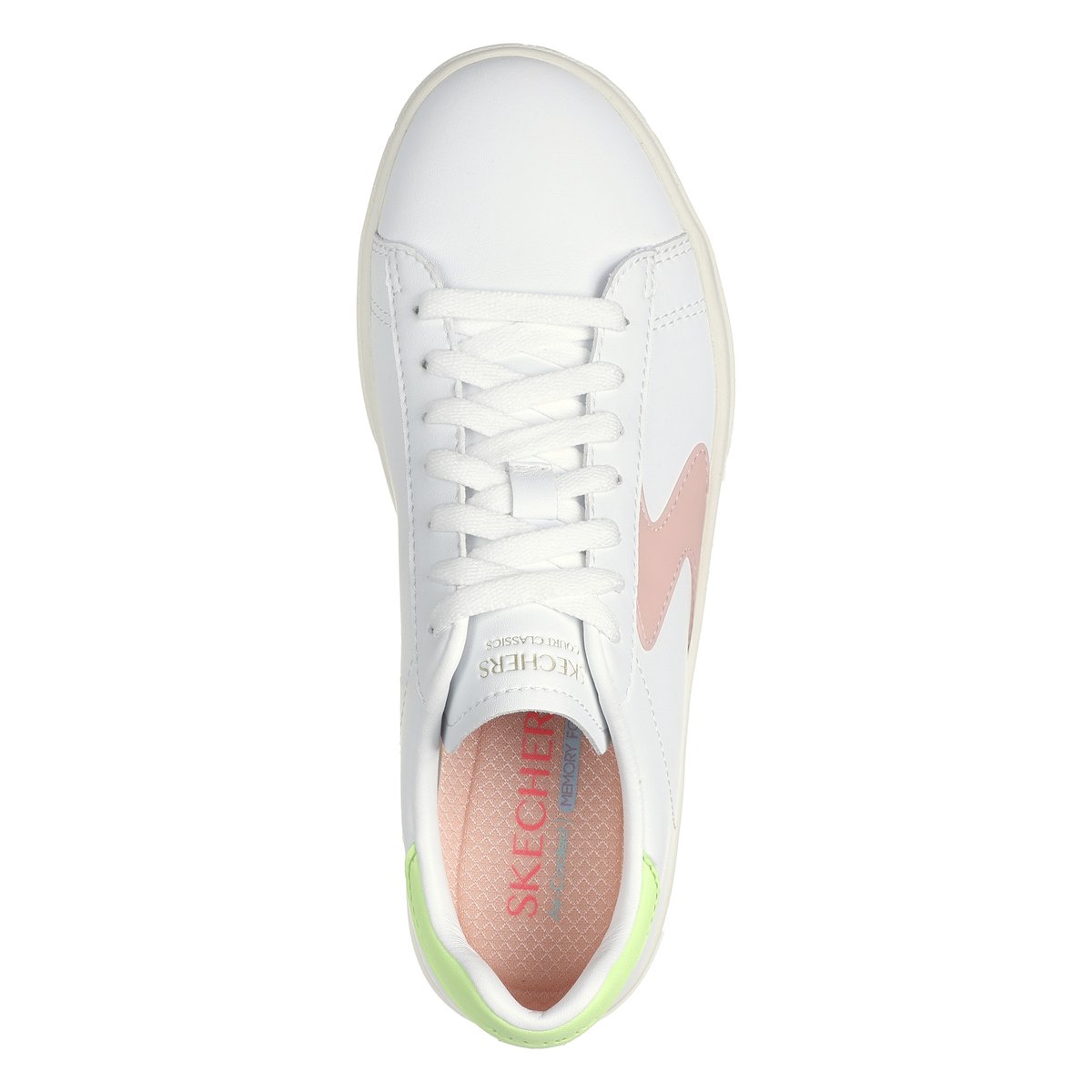 Basket à Lacets Top Grade blanc-rose-lime, SKECHERS