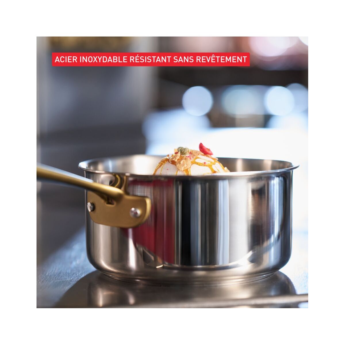 Casserole 20cm inox Bocuse Edition argenté, TEFAL