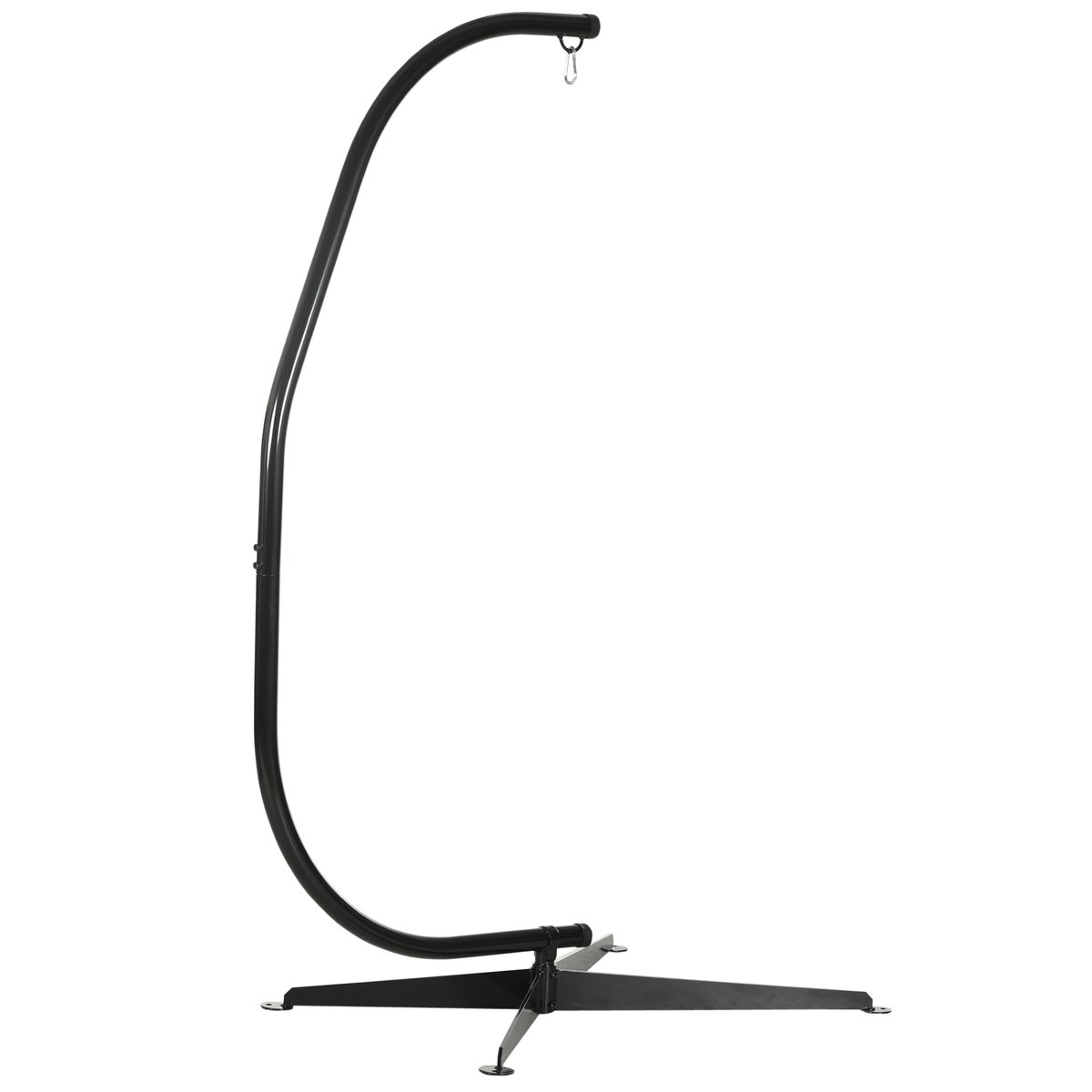 Support pour fauteuil hamac Métal Noir noir, OUTSUNNY