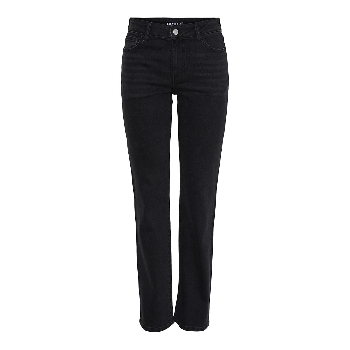 Jean droit black denim, PIECES