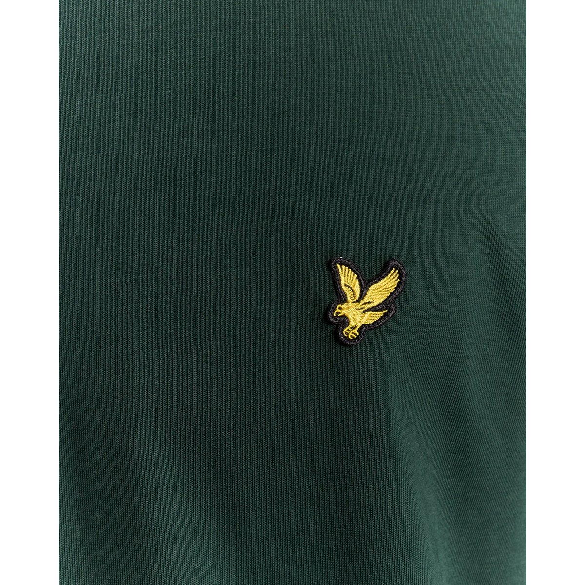 T-shirt en coton col rond vert foncé vert, LYLE & SCOTT