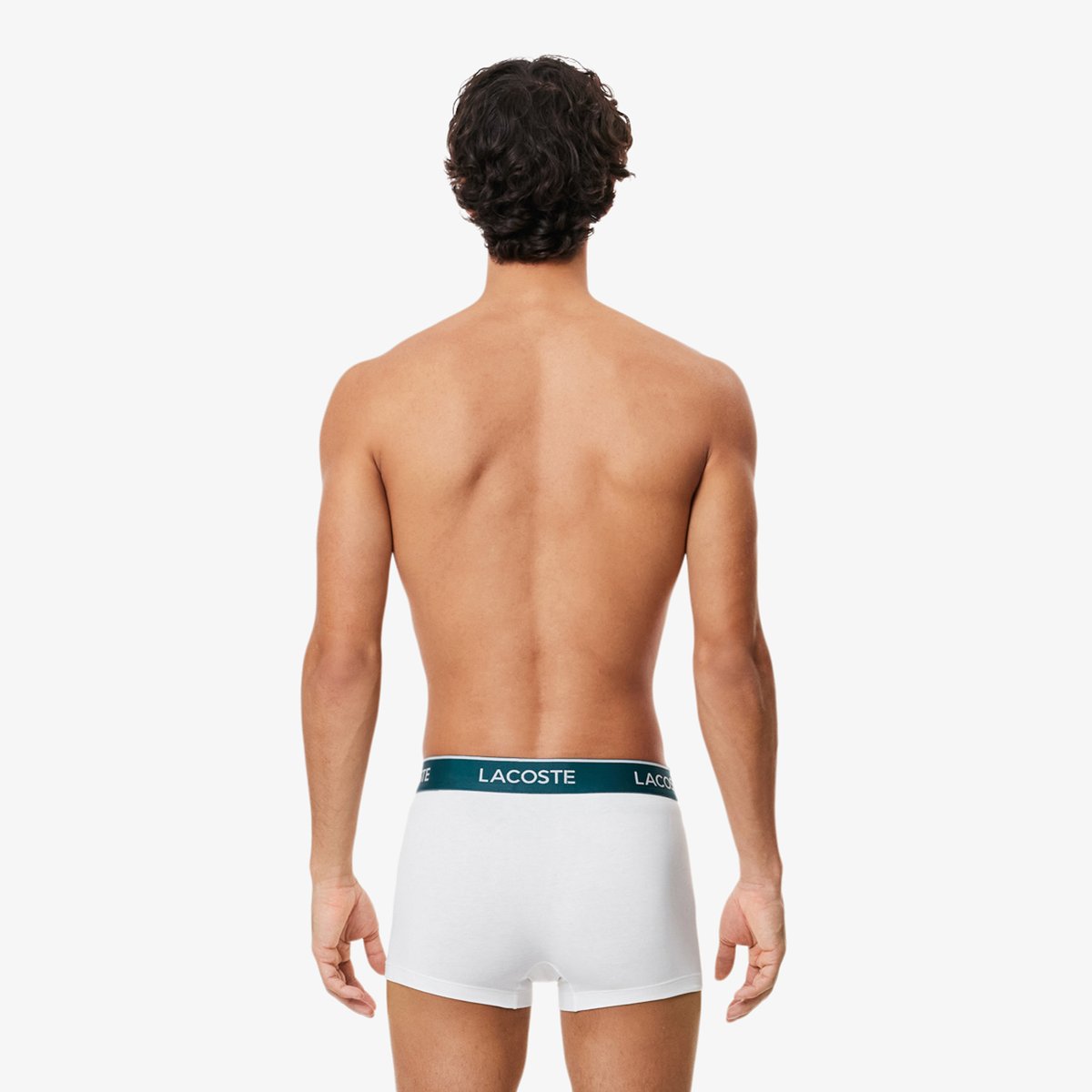 Lot de 3 boxers courts blanc-001, LACOSTE