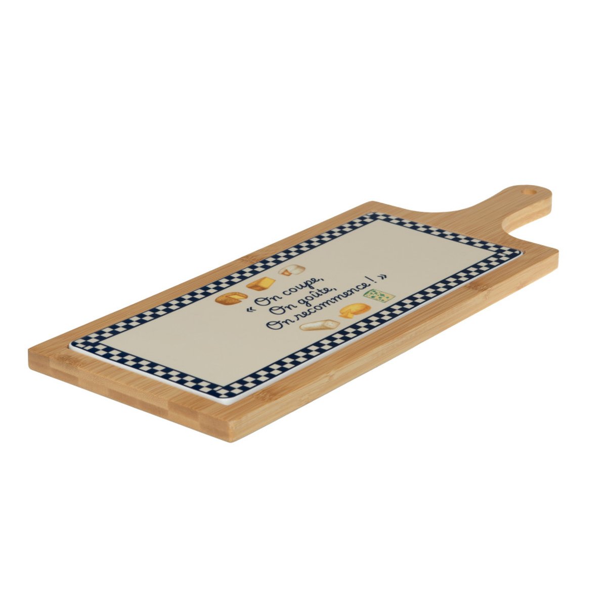 Plateau rectangle Fromage 31 x 13 cm   - FROMAGE bleu, TABLE PASSION