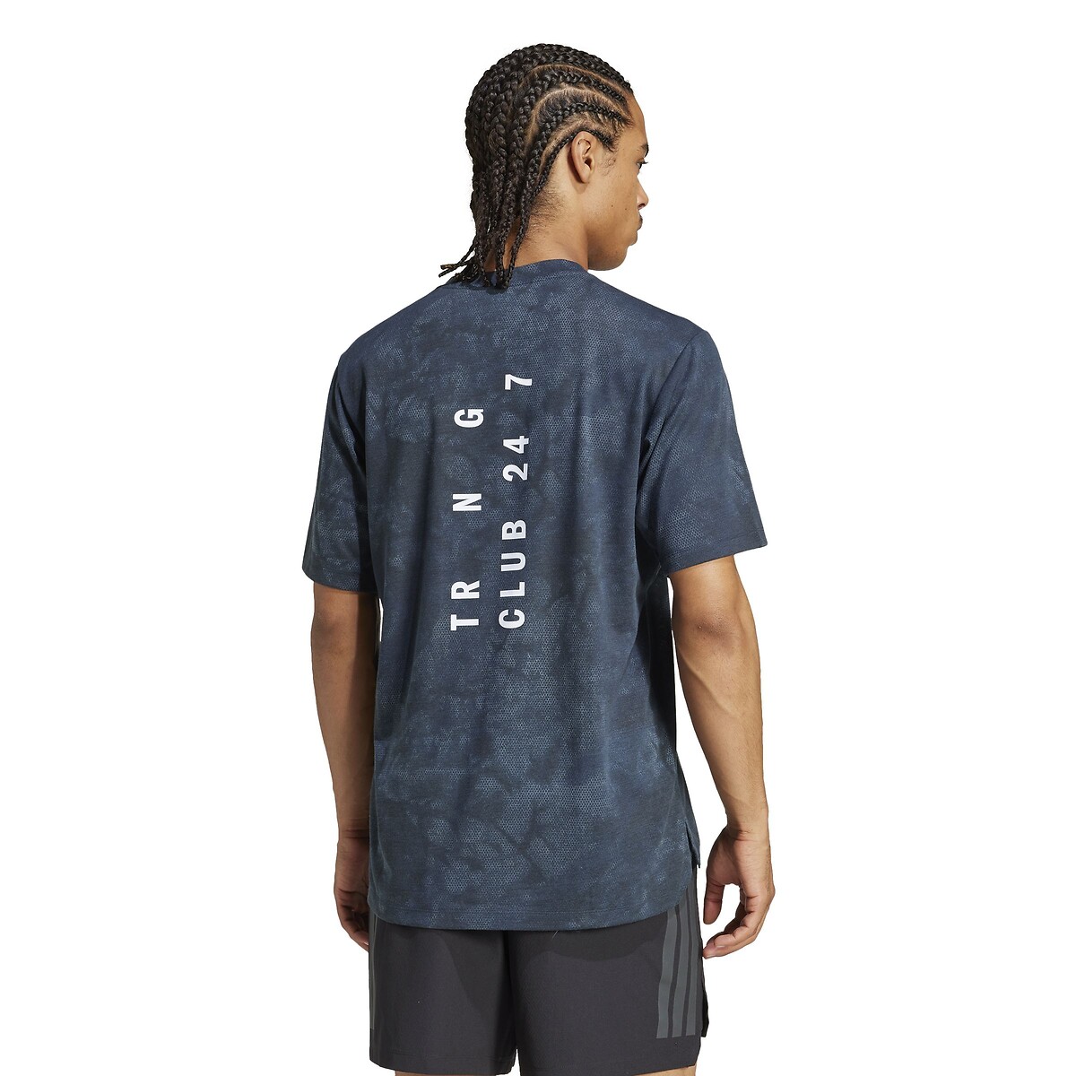 T-shirt manches courtes Power Graphic bleu gris, adidas Performance