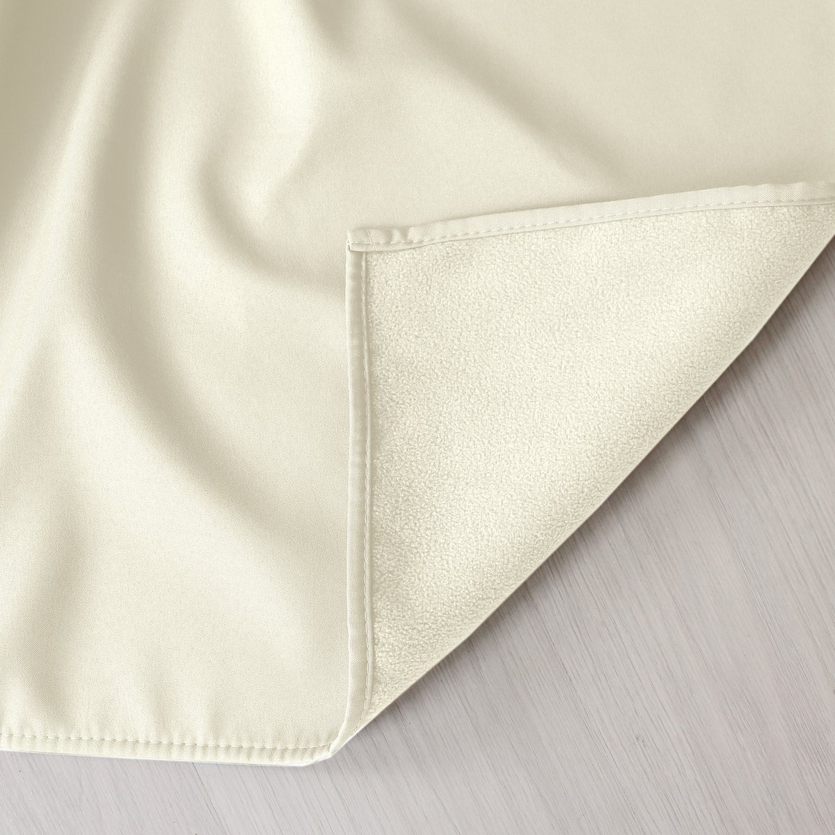 Rideau thermique en microfibre doublée ecru, HOME MAISON