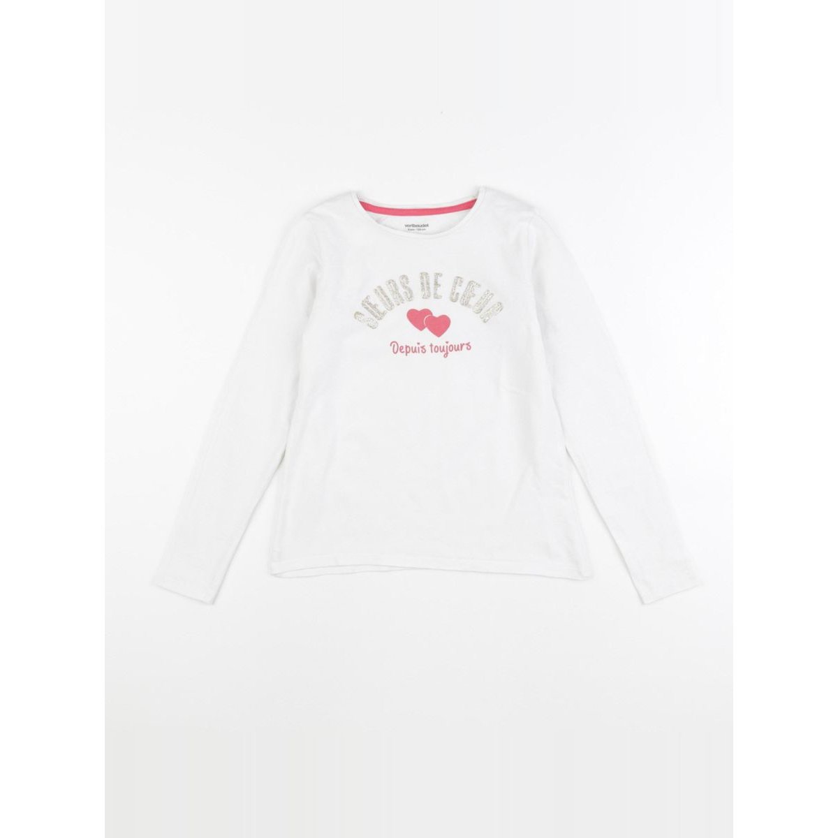 Tee-shirt - Etat satisfaisant blanc, VERTBAUDET